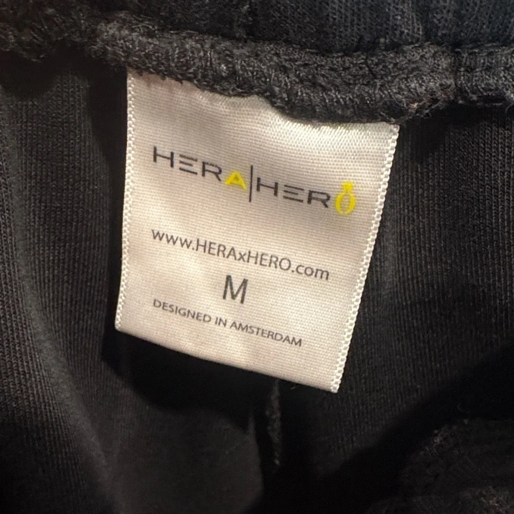 Hera Collection Black Joggers with Red Stitching